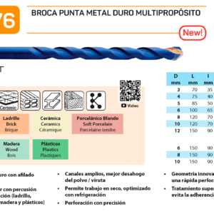 1876-Mechas multiproposito Punta Reforzada 2Z
